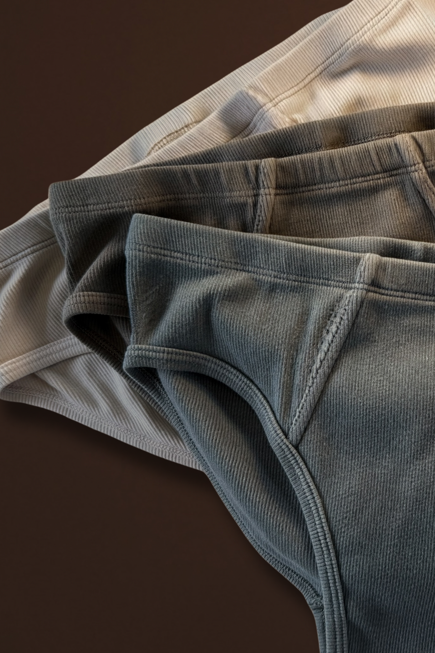 Ribbed Cotton Brief — 3 Pack