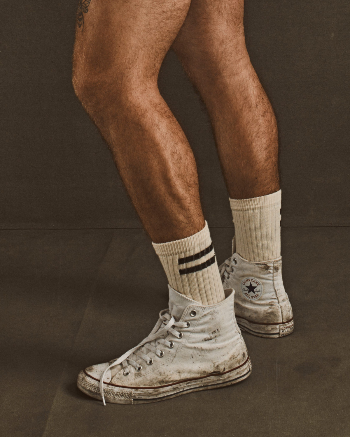 Double-Bar Crew Sock