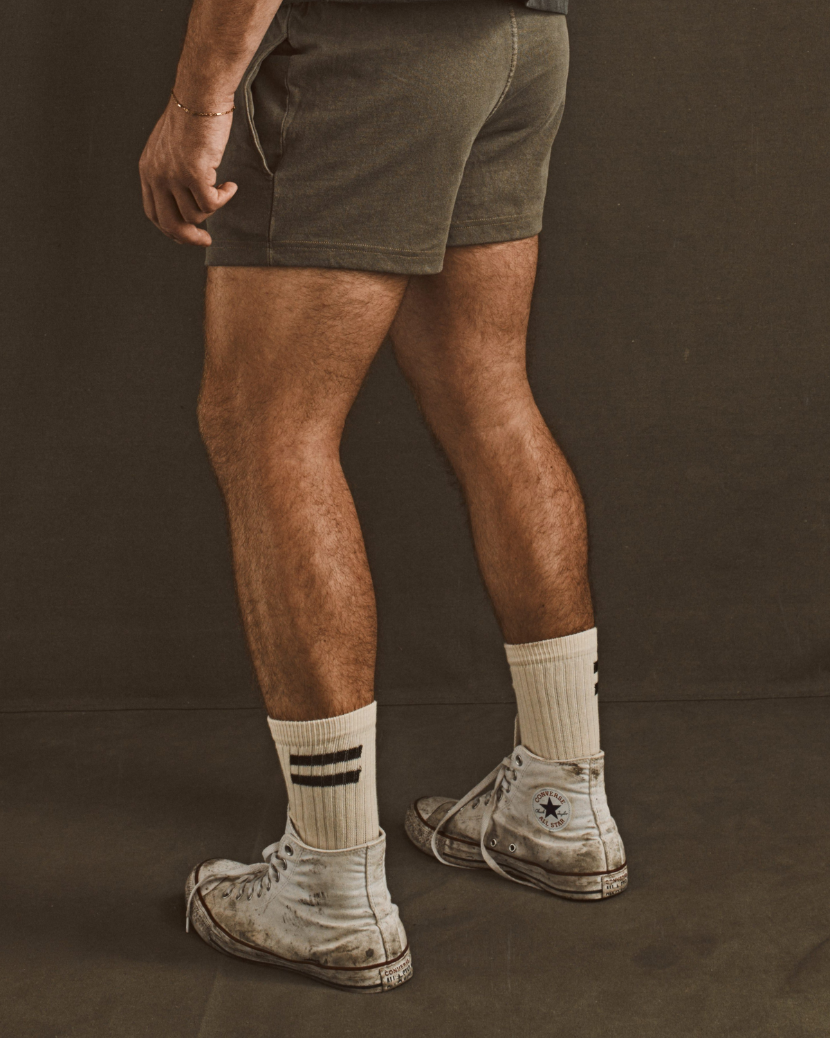 Double-Bar Crew Sock