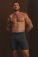 Stretch Ribbed Bike Short (8")