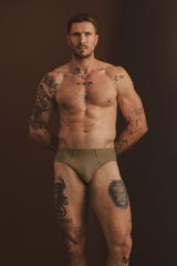 Stretch Cotton Ribbed Briefs