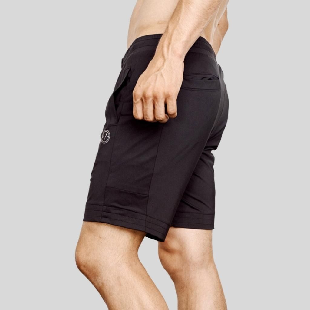 EYSOM Men&#39;s Black 8-Inch Training Shorts