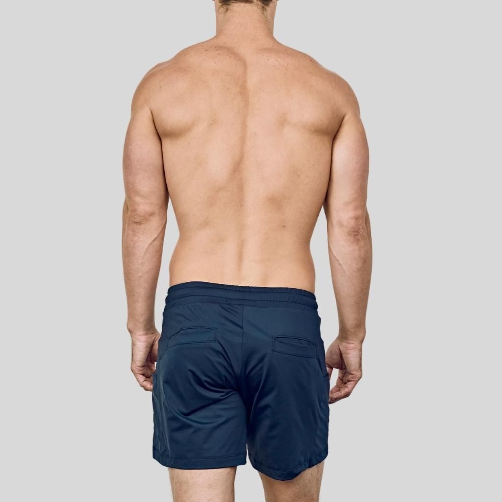 Best Men’s Athletic Workout Shorts 5 in. Navy Shorts Made in USA