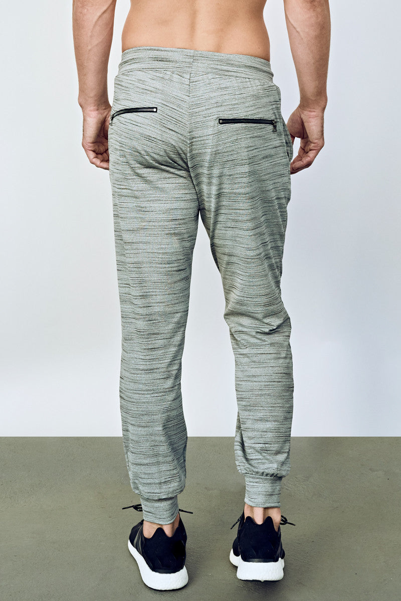 EYSOM Men&#39;s Heather Grey Refined Jogger Pant